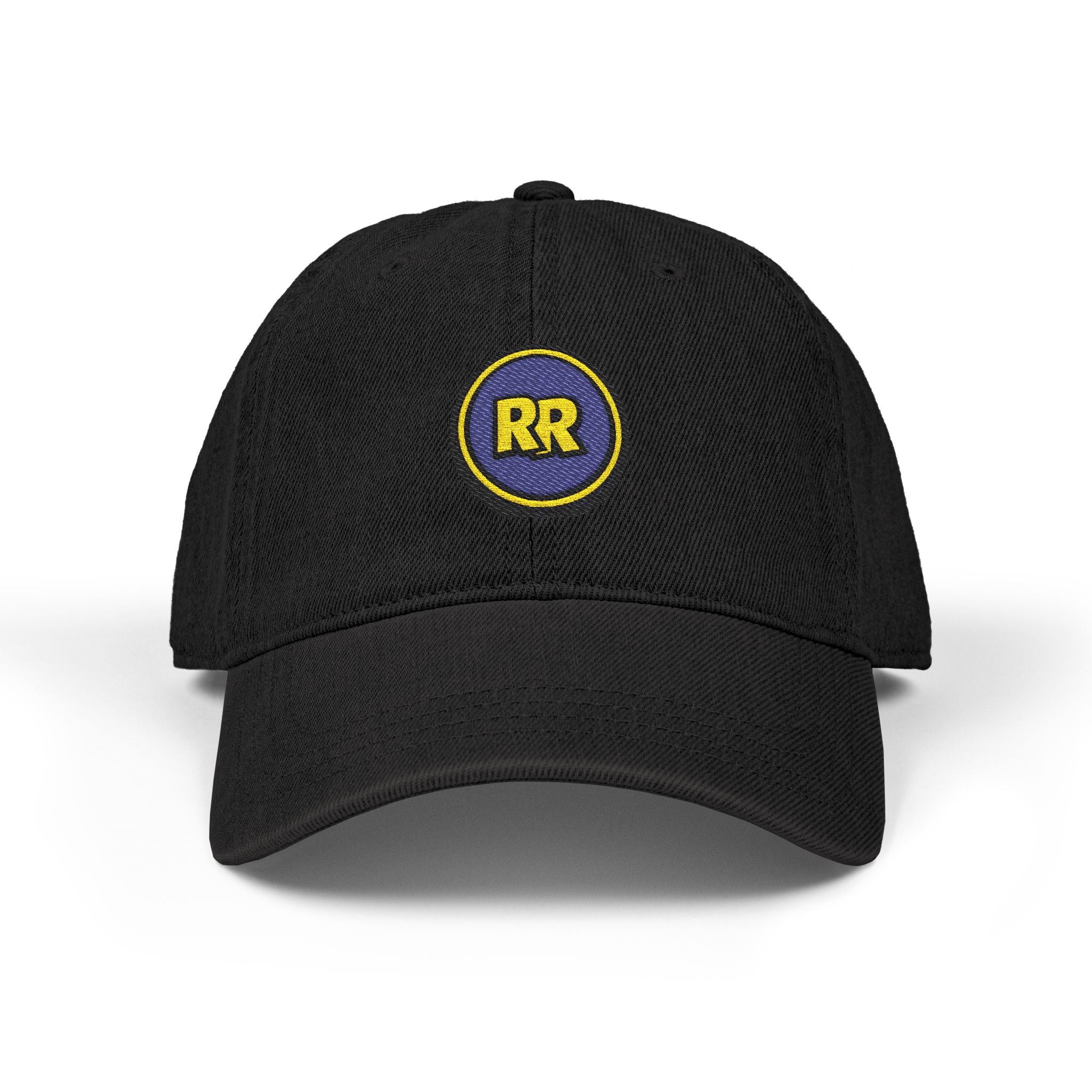 RY RUMBO Embroidered Circle Logo Denim Hat 100% Cotton