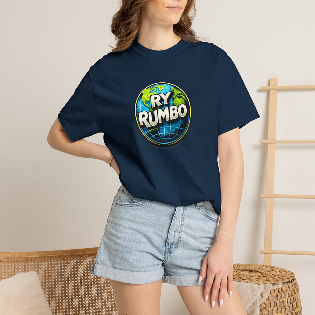 RY Rumbo Globe Logo T-Shirt — Vintage Travel Badge Tee