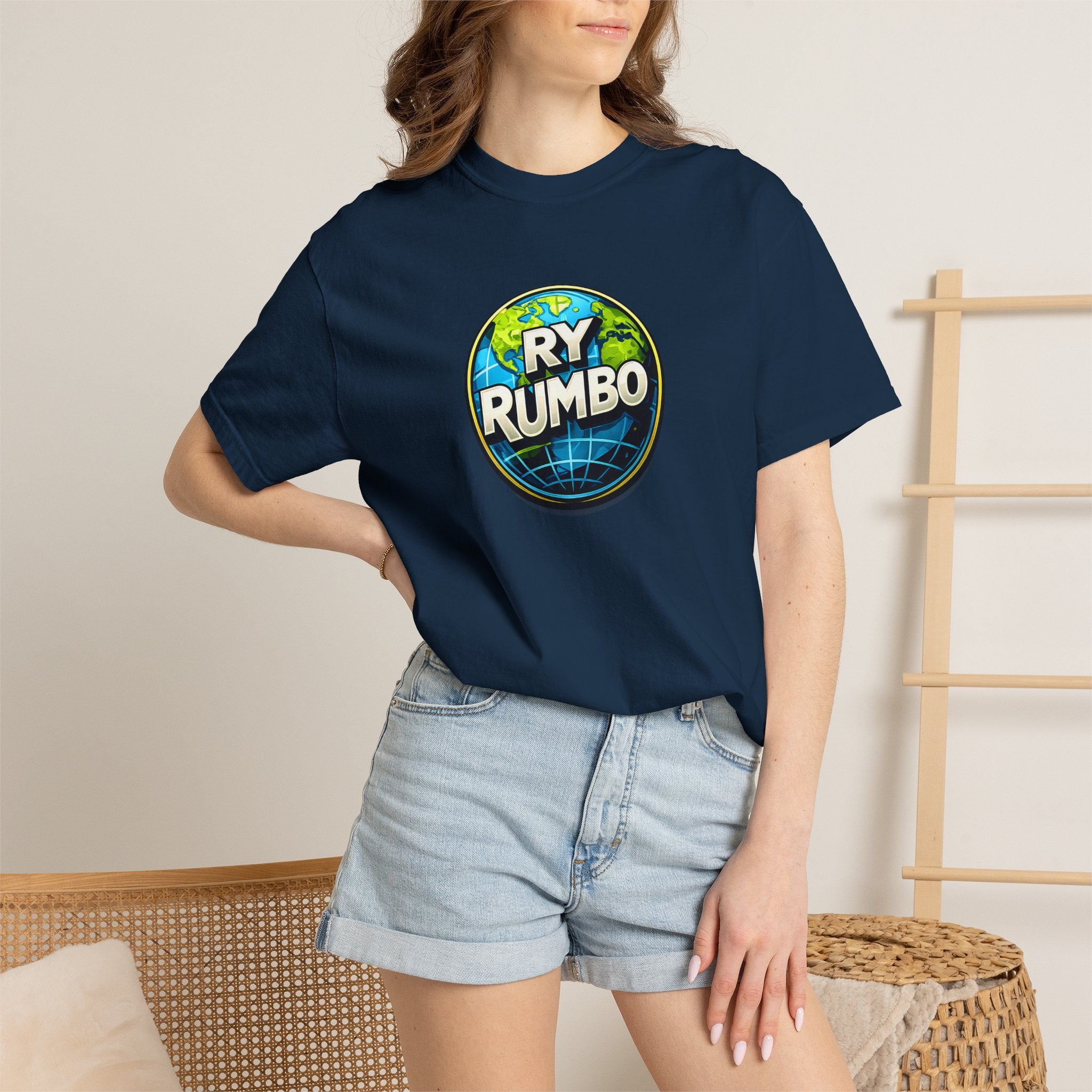 RY Rumbo Globe Logo T-Shirt — Vintage Travel Badge Tee