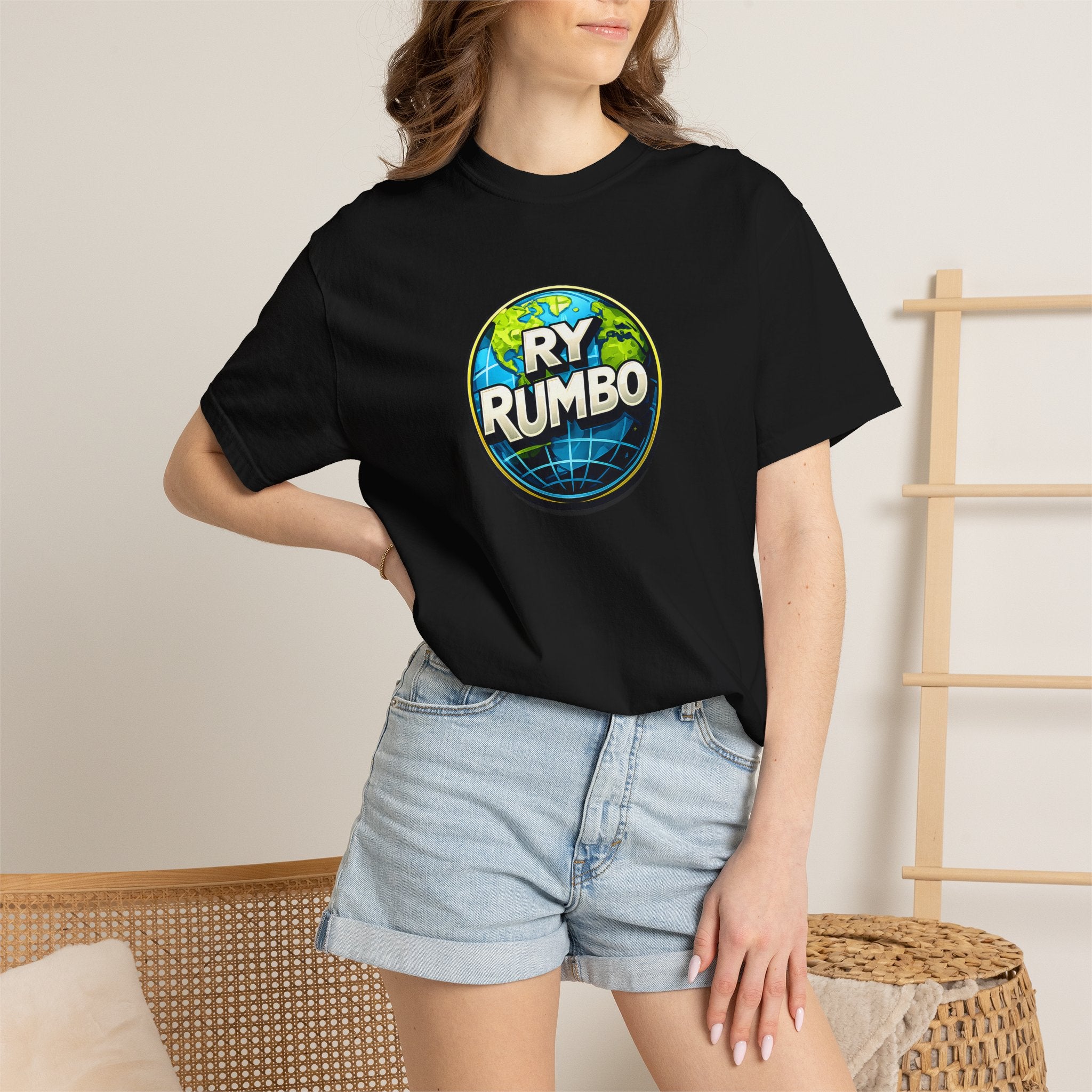 RY Rumbo Globe Logo T-Shirt — Vintage Travel Badge Tee