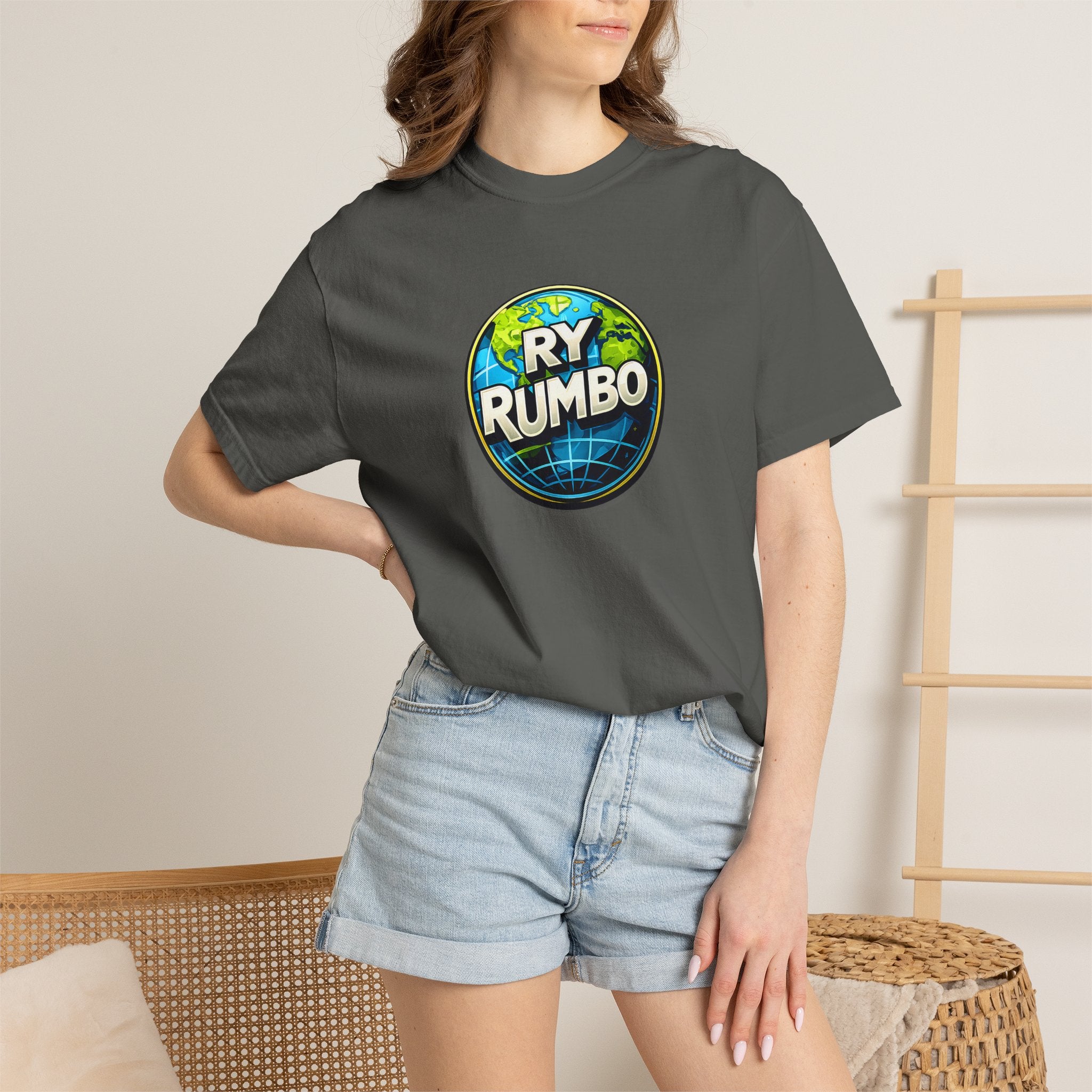 RY Rumbo Globe Logo T-Shirt — Vintage Travel Badge Tee