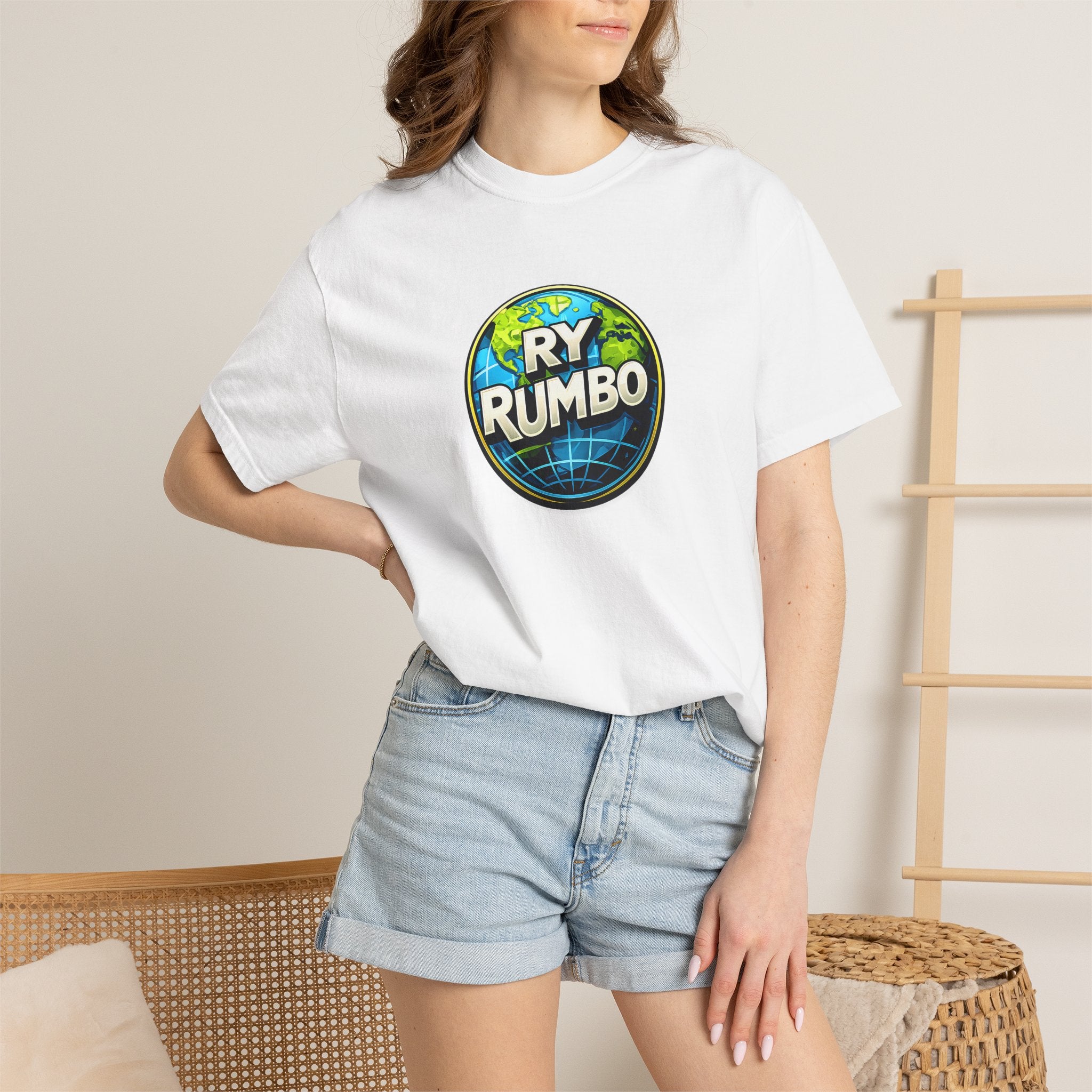 RY Rumbo Globe Logo T-Shirt — Vintage Travel Badge Tee